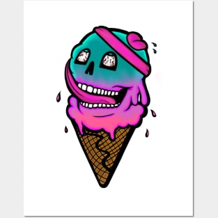 COTTON-CANDY Skull Cone Posters and Art